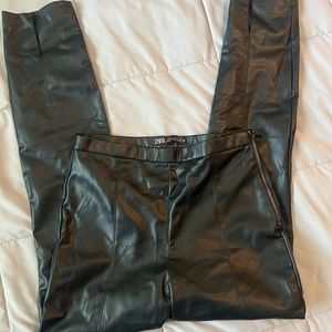 Zara leather pants